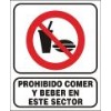 Prohibido comer y beber en este sector COD 1019